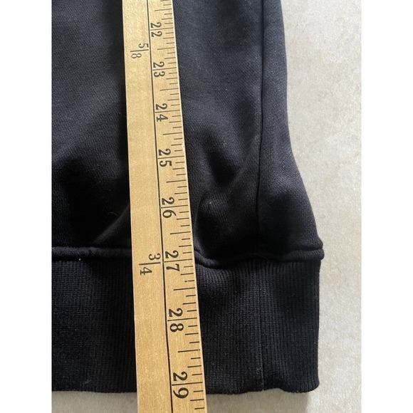 Vald Unisex Art To Wear Black Orange Long Sleeve Pullover Heavyweight Sweatshirt - Picture 7 of 7